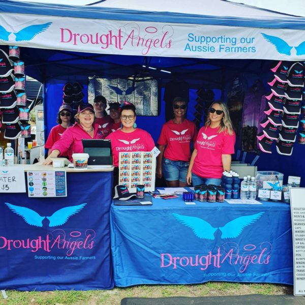 Drought Angels Merchandise Stand